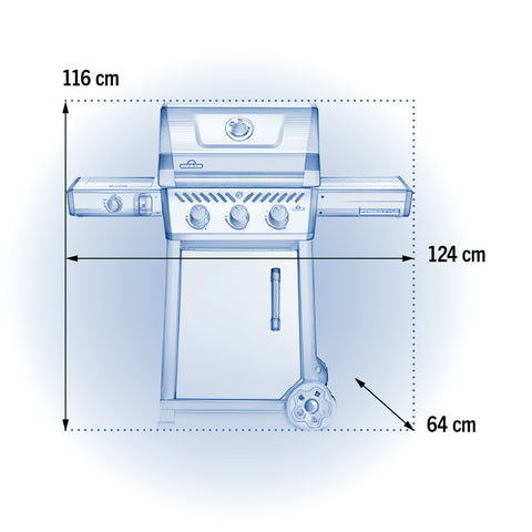 GAS GRILL FREESTYLE 365 SIB