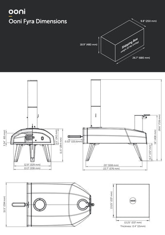 Ooni Fyra 12 Wood Pellet Pizza Oven